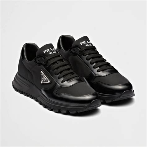 prada prax leather sneakers|Prada suede sneakers men.